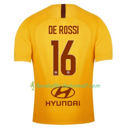 Fußballtrikots AS Roma De Rossi 16 2018-2019 Kurzarm Ausweichtrikot kaufen